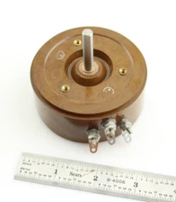 NOS Qty 1 ITC 3K Ohm .5% 8W Audio Taper Potentiometer Vintage USA 1964 RV3-S118