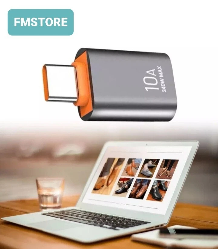ADATTATORE OTG DA USB-A FEMMINA A USB-C MASCHIO CONVERTITORE UNIVERSALE B - Immagine 3 di 4