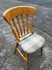 Wooden Farmhouse Style Dining Side Chair Bar Pub Cafe Bistro