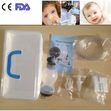 Neonatal CPR Mask Silicon Air Bag Breathing Ball Resuscitator Rescue Mask+Case