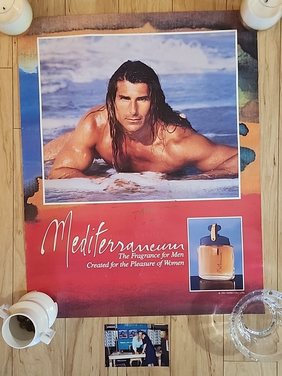 Fabio Poster Model Mediterraneum Cologne Really Signed Fabio 1993