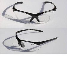 Bifocal Reading Reader Clear Lens Sun-Glasses Half Rim lightweight Shield 2.50