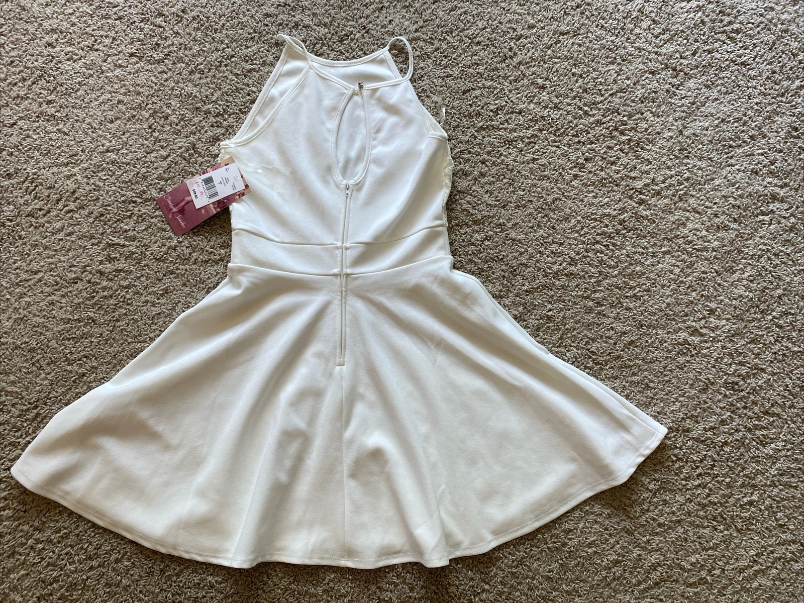 OFF WHITE Abito Junior Smerald Sundae bianco sporco taglia 3 nuovo con etichette