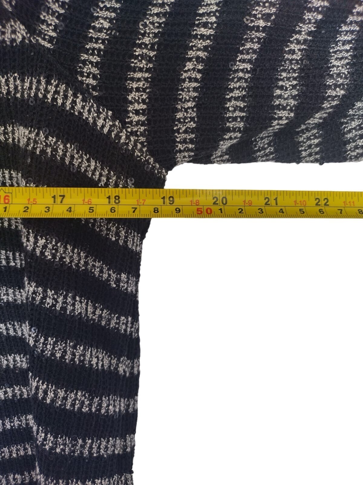 Ruby Rd ​​Striped Sequin Long Sleeve Turtleneck B… - image 6