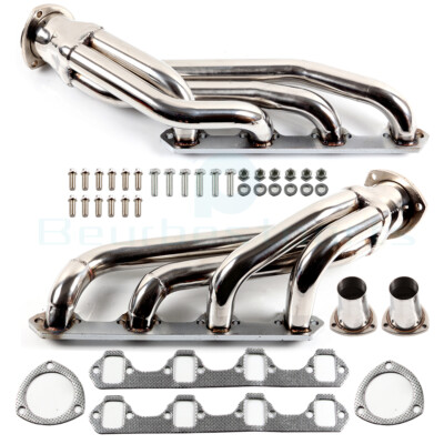 #ad FOR 63 77 MUSTANG COUGAR V8 260 302 5.0 STAINLESS STEEL HEADER EXHAUST MANIFOLD $115.99