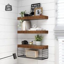 Bathroom Shelves Over Toilet Wall Mounted Floating Shelves Farmhouse Shelf