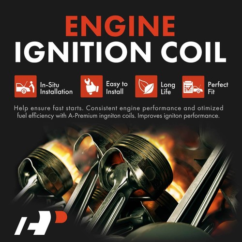 A-Premium 8x Round Ignition Coil for Chevy Silverado 1500 LD Suburban GMC Sierra - 第 7/8 張圖片