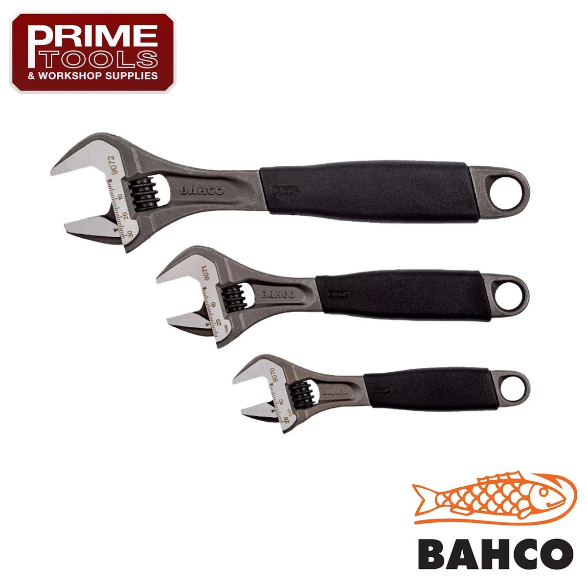3 piece bahco adjustable spanner set deals