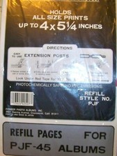 Pioneer Photo Album PJF Refill Pages 4" x 5.25" PJF-45 ALBUMS holds 60 Photos