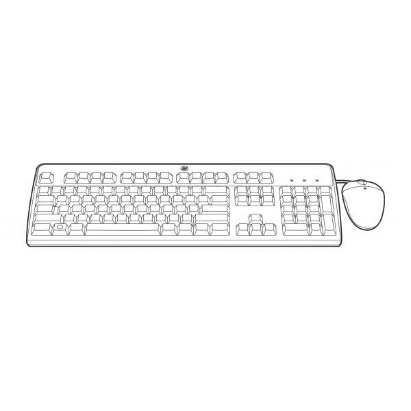 4703674 OPT HPE 631362-B21 USB IT KEYBOARD/MOUSE KIT