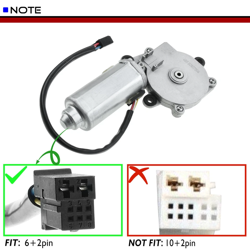 Motor de teto solar traseiro com 6+2 pinos para Mercedes-Benz W211 E320 W221 S600 S65 AMG Sedan - Imagem 2 de 4