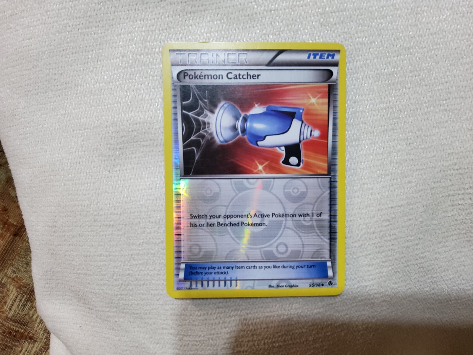 Pokémon TCG Pokemon Catcher Emerging Powers 95/98 Reverse Holo Uncommon