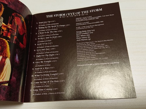 THE STORM - EYE OF THE STORM CD JAPAN OBI AOR AVCB-66003 - Picture 6 of 8