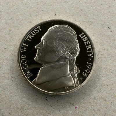 1995-S Jefferson 5C Nickel - PROOF Deep Cameo