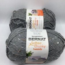 Bernat Softee Chunky Tweeds Knitting Yarn 2X300g.