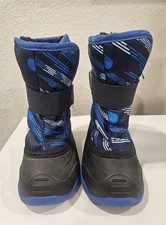 Kamik Toddler Snowbug Winter Boots Faux Fur Lined Sz 10 Blue/Black