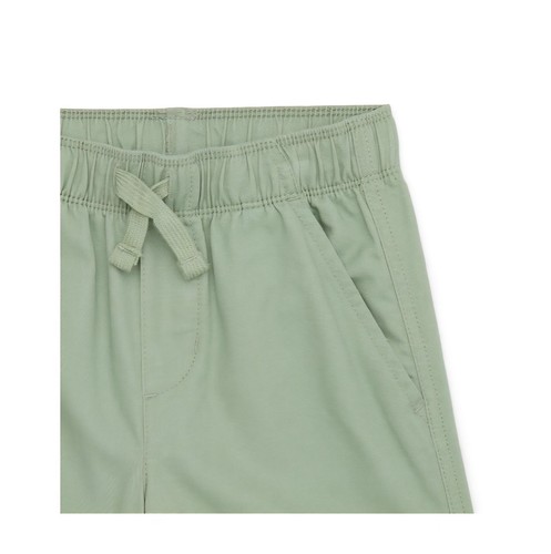 365 Kids Garanimals Green Boy's Pull On Woven Stretch Shorts Size 7 New - Picture 2 of 3