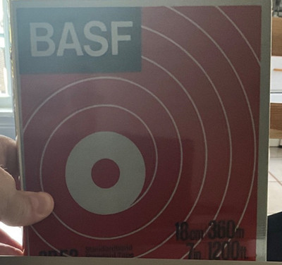 BASF LP 35 Long Play Reel Tape 7'' 1800ft 540m LH HiFi Vintage Germany NOS