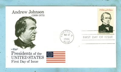 Scott 2217H ARTMASTER FDC, Presidential Series, "Andrew Johnson".... - Image 1 of 3