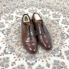 [A, Talla 10D] Zapatos Oxford Alden 9084 Cigar Shell Cordobés Sillín Raro EE. UU.