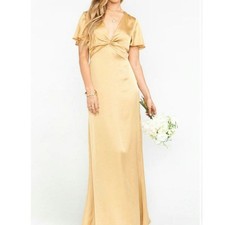 NWT Rome Twist Gown By Show Me Your Mumu in Gold