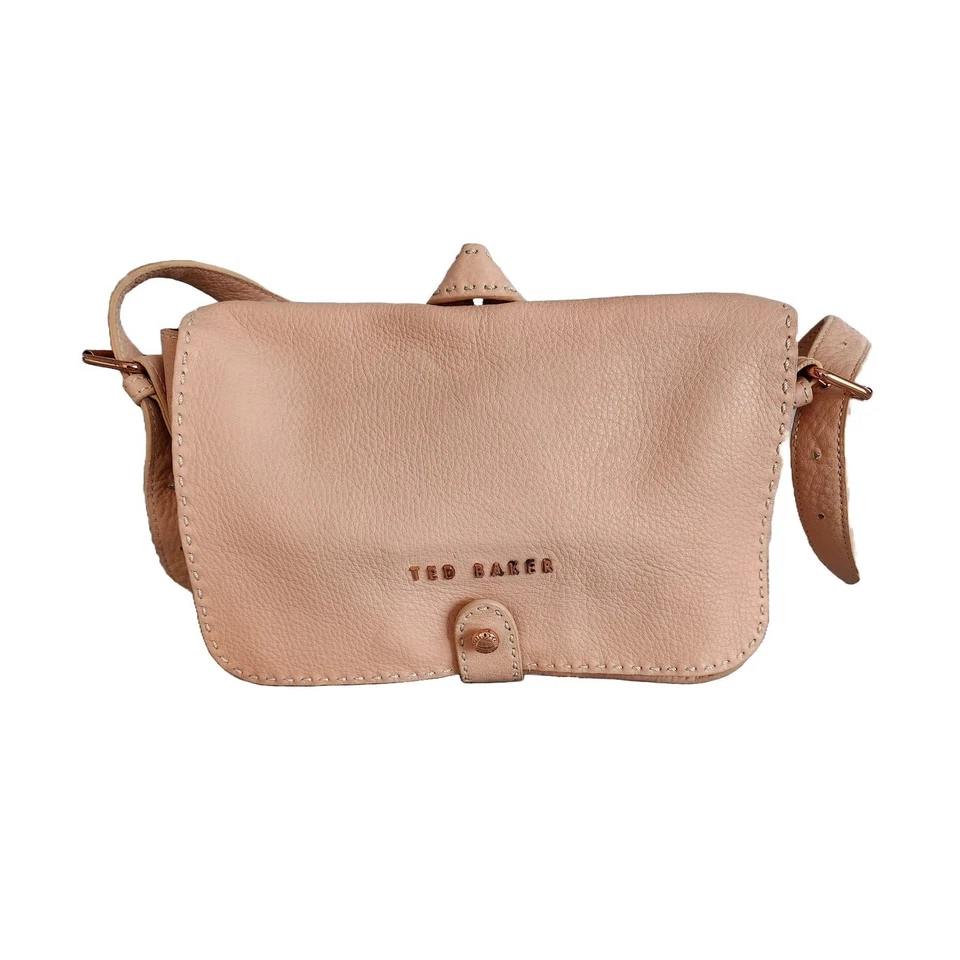 Bolso Bandolera Ted Baker Rosa Suave Oro Rosa Herrajes Cartera Pequeña Foto 2 de 4