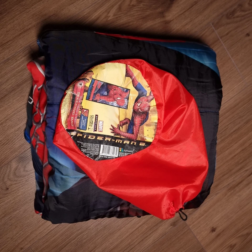 Saco de dormir Spider-Man 2 para niños 2004 Y2K con bolsa Foto 2 de 4