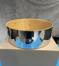 Slingerland 70s 80s Vintage 14” Snare Drum Shell Niles Badge Chrome Wrap 10 Lug
