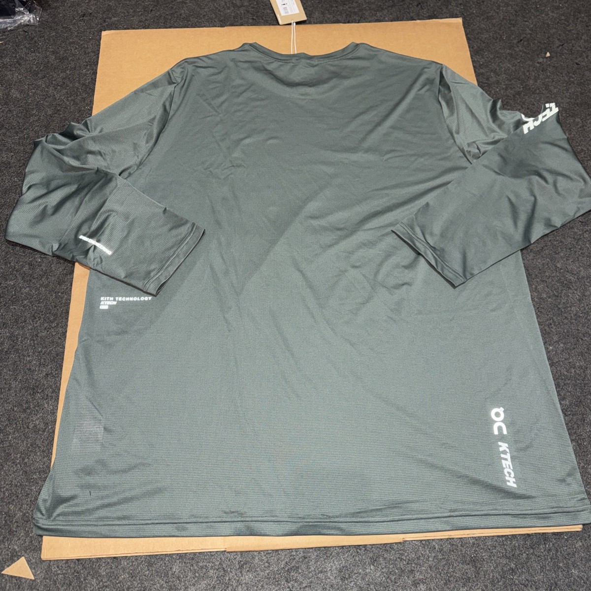 Kith X On Core Long Sleeve Tee Shirt - Olive Mens 2XL Brand New | eBay