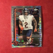 2025 Topps Chrome Football - DJ Moore #48 Pulsar Refractor