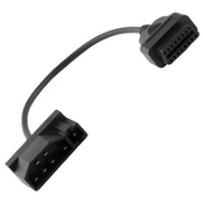 OBD1 to OBD2 Adapter for Ford 7 Pin to 16 Pin Connector Black OBD Adapter