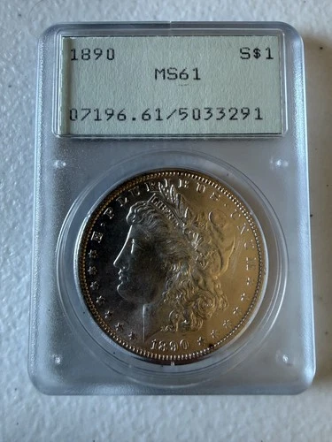 1890 Morgan Silver Dollar PCGS MS61