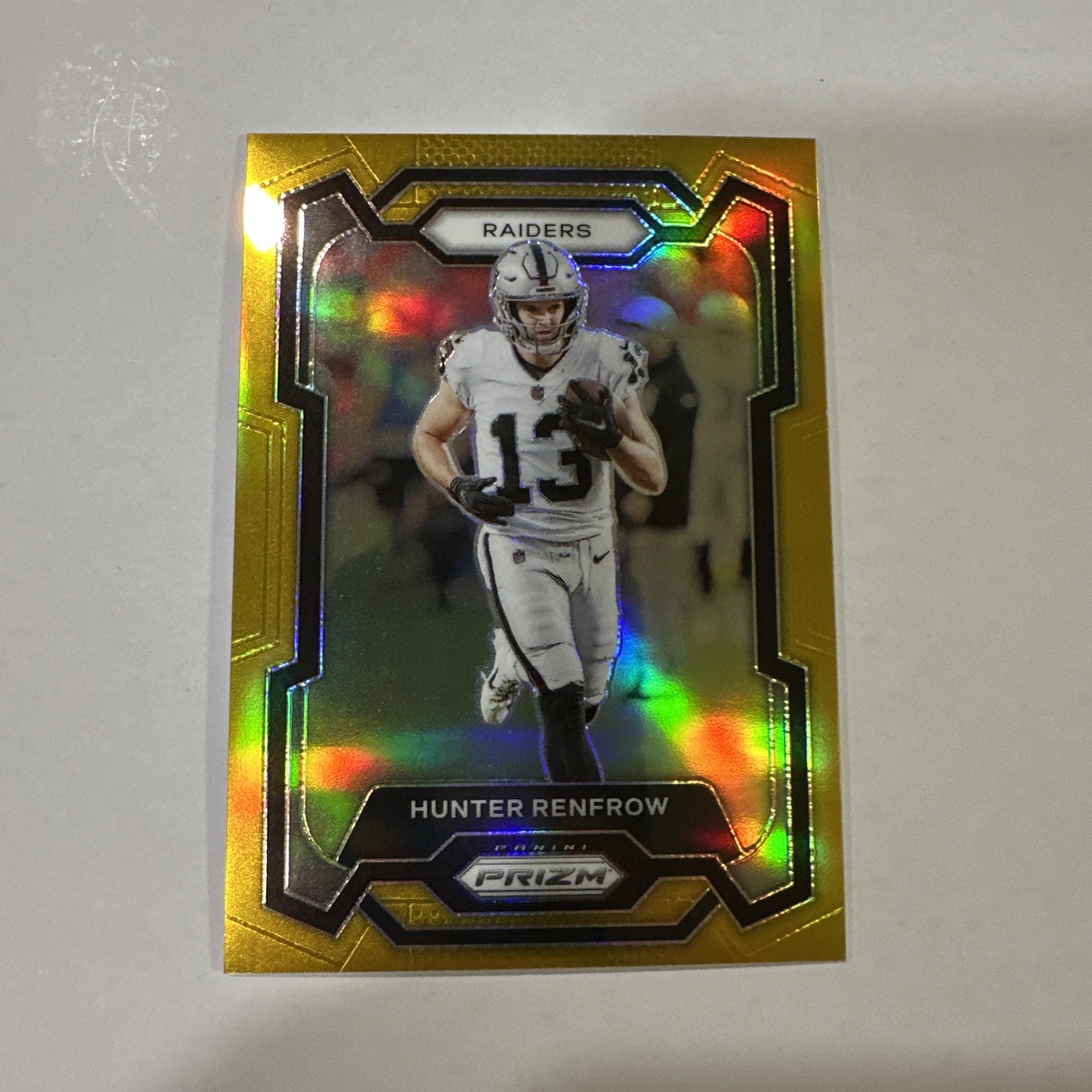 2023 Hunter Renfrow Prizm GOLD #175 Raiders 7/10 SSP 