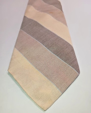 Vintage Bert Pulitzer Tan Brown Beige Tie USA Made 56" x 3"