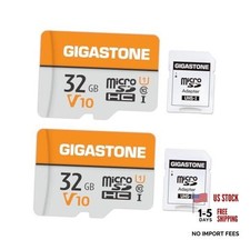 32GB Micro SD Card 2-Pack, V10 Video Recording, 32GB Full HD 2-Pack