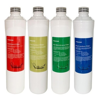 Quick-Change Push Button Water Filter Set, 4-Pack for Premier RO Pure System NEW