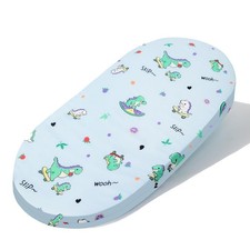 Rectangle Bassinet Mattress Topper Dual Side Gel Memory Foam Bassinet Mattres...