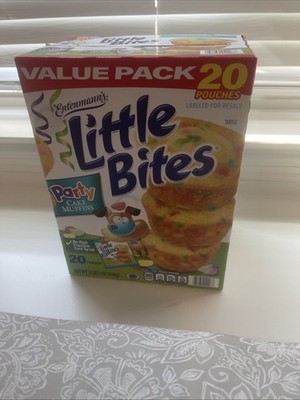 Entenmann's Little Bites Party Cake Muffins Value Pack 20 Pouches