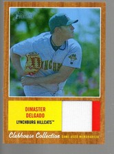 2011 Topps Heritage Minors Clubhouse Relics Blue Tint #DD Dimaster Delgado /199