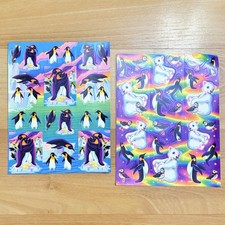 Lisa Frank Stickers Penguins Polar Bear Vintage Full Sheets S276 S367 New