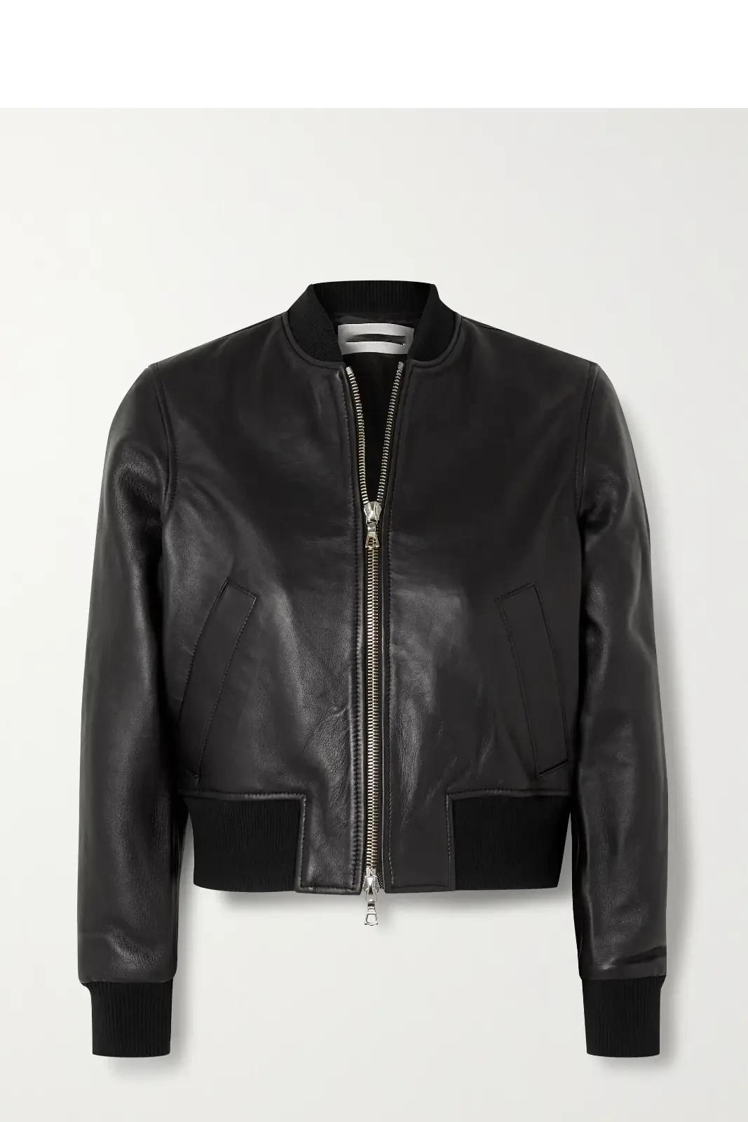 Women's Leather Jacket Black Bomber Pure Lambskin Jacket Size S M L XL XXL 3XL