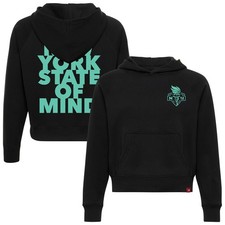 Women's Sportiqe  Black New York Liberty State of Mind Ella Pullover Hoodie