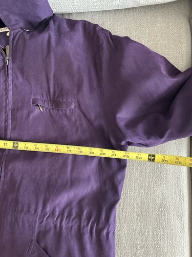 London Fog Deep Purple Hoddie Retro Y2K 90’s Academia Preppy Rain Jacket L - Bild 13 von 17