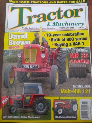 Traktor & Maschinen - Februar 2009, David Brown, Muir Hill-121, MF 35, VAK 1, DB 900