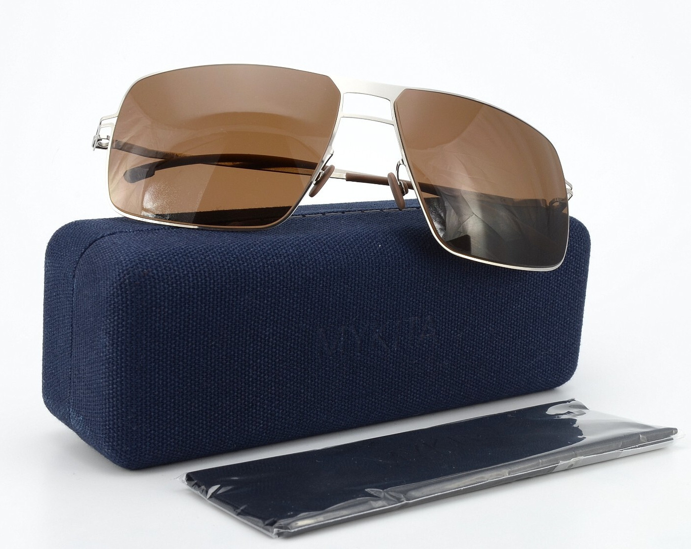MYKITA Sonnenbrille LITE SUN LEIF 62-15 135 COL051 Серебристо-хромированный пятиугольник M-L