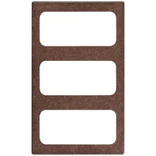 Vollrath 8244222 Template Thermoset for Chafing Dish Brown Granite 20" x 12"