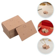 600 Pcs Jewelry Card Display Earring Stock Holder Blank Kraft Paper