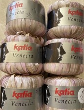 Lot of 6, Katia VENECIA Yarn, PolyamideTACTEL...