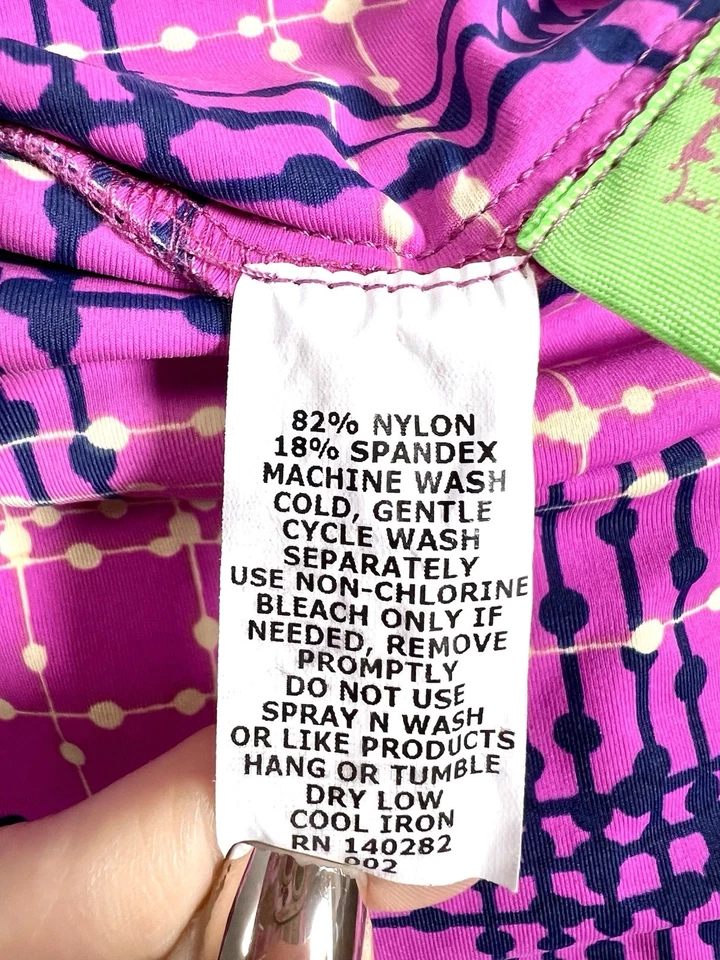 Плиссированные шорты для гольфа пиклбола в клетку Katherine Way Scottsdale размер средний розовый - Изображение 3 из 4