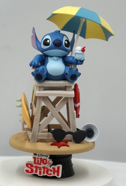 Stitch Summer Vibe Figur-Disney D-Stage Pvc Diorama-Beast Kingdom Ca. 16,4 Cm H-image